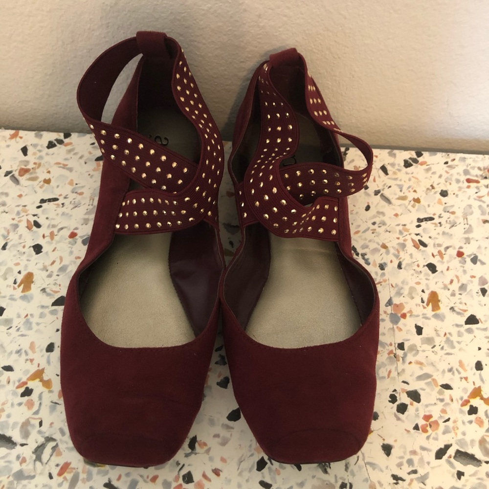 A.N.A red ballerina style shoes